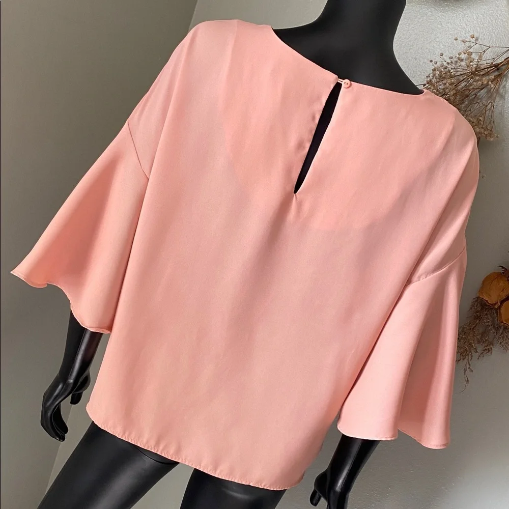 Catherine Malandrino Soft Coral Blouse - Picture 7 of 9